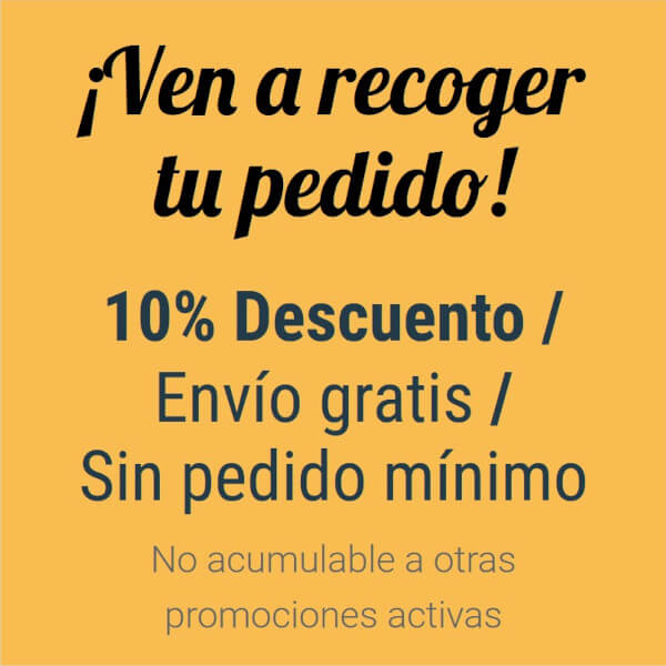 10% descuento al recoger tu pedido