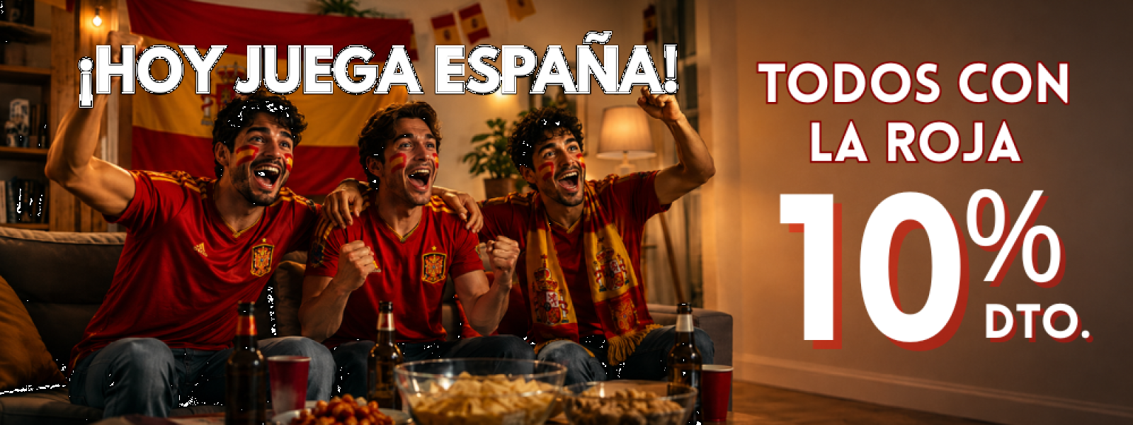 10% de dto. TODOS CON LA ROJA